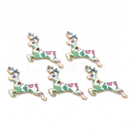 Alloy Enamel Pendants ENAM-N055-017A-03-NR-1