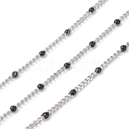 304 Stainless Steel Enamel Curb Chains CHS-P013-01P-02-1