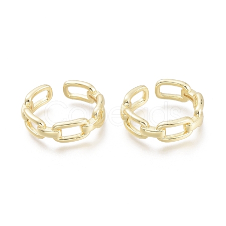 Brass Cuff Rings RJEW-F103-04-G-1