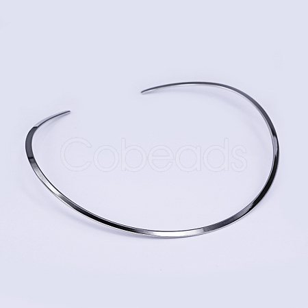 201 Stainless Steel Choker Necklace Making NJEW-O094-10-1