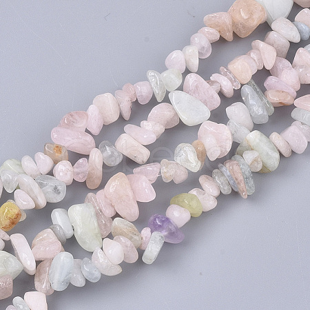 Natural Morganite Beads Strands X-G-S363-021-1