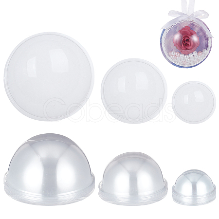 40Pcs 3 Styles Transparent PVC Display Dome FIND-OC0013-57-1