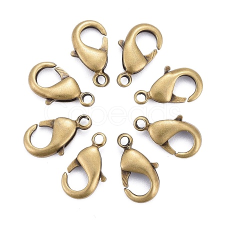 Antique Bronze Brass Lobster Claw Clasps X-KK-902-AB-NF-1
