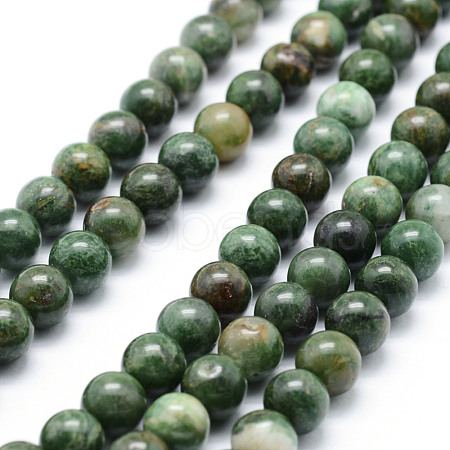 Natural African Jade Beads Strands G-P326-12-6mm-1