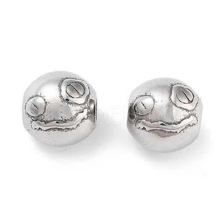 Tarnish Resistant 304 Stainless Steel Beads STAS-M057-17P-1