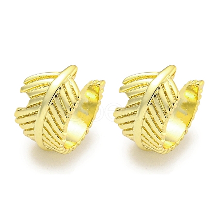 Brass Cuff Earrings EJEW-C104-056G-1