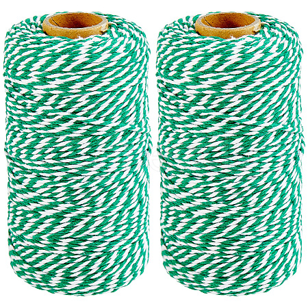 2 Rolls Macrame 2-Ply Cotton Braided Thread MAKN-CY0001-01B-1