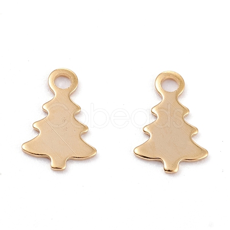 Christmas 201 Stainless Steel Charms STAS-C017-03A-G-1