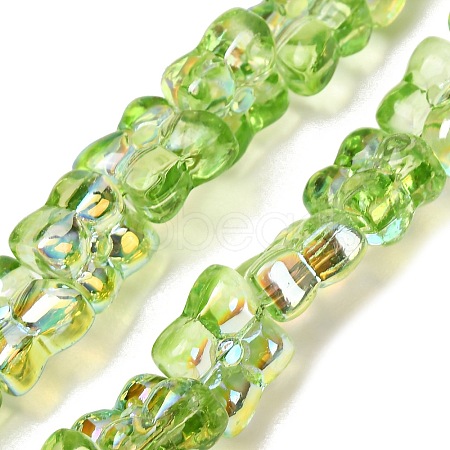 Transparent Glass Beads Strands GL-CBAAE04-02E-1