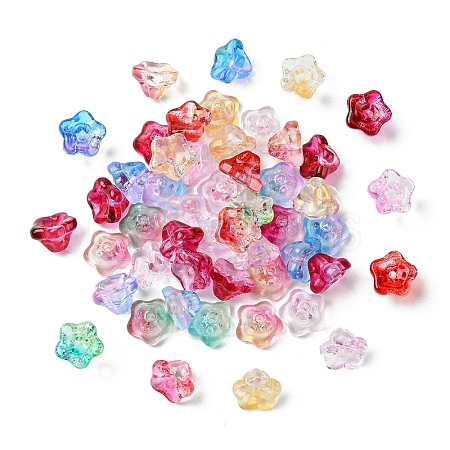 50Pcs Electroplate Glass Beads EGLA-YW0005-10-1