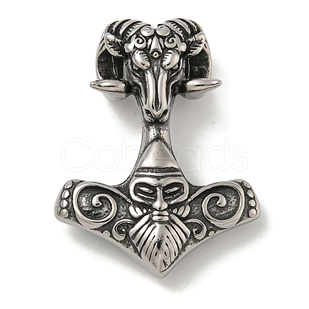 Viking 316 Surgical Stainless Steel Pendants STAS-Z073-91AS-1