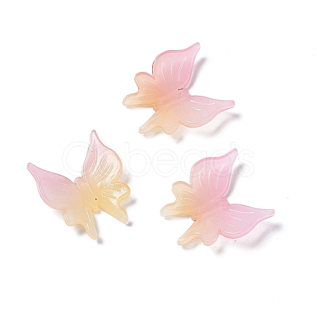 Two Tone Opaque Acrylic Cabochons OACR-C009-11A-1