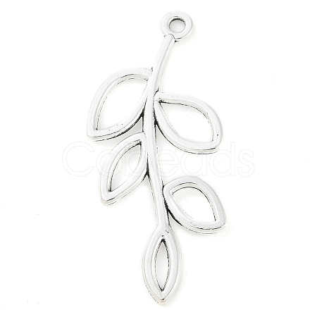 Tibetan Style Alloy Branch Pendants X-TIBEP-Q043-317-RS-1