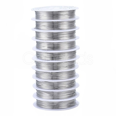 Copper Jewelry Round Craft Copper Wire X-CW0.3mm006-1