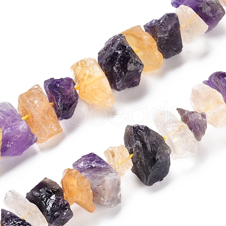 Natural Ametrine Beads Strands G-I283-F02-1