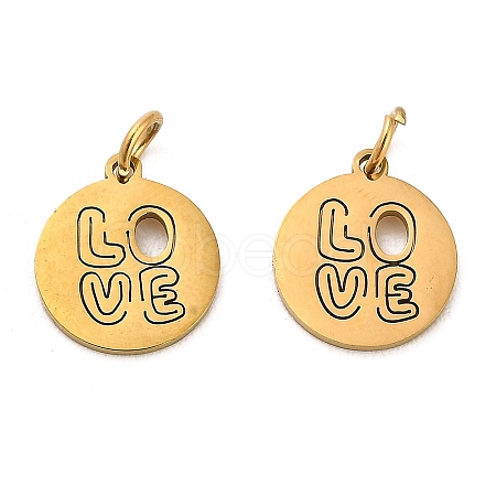 304 Stainless Steel Charms STAS-D050-07G-12-1
