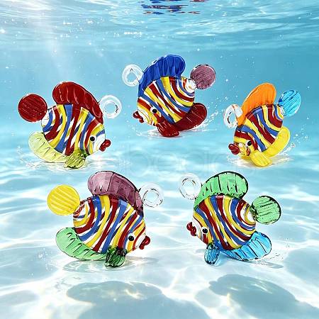 Handmade Lampwork Pendants LA-N048-08-1