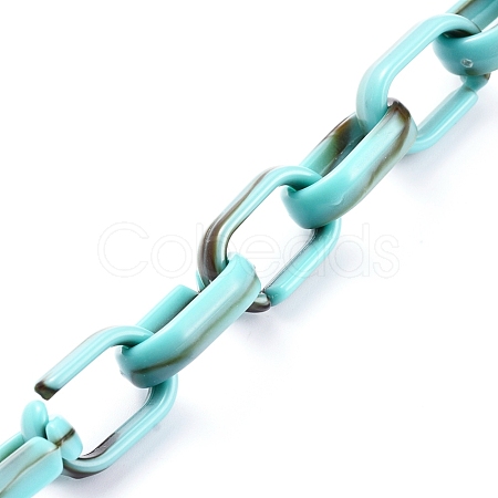 Handmade Acrylic Cable Chains AJEW-JB00535-04-1