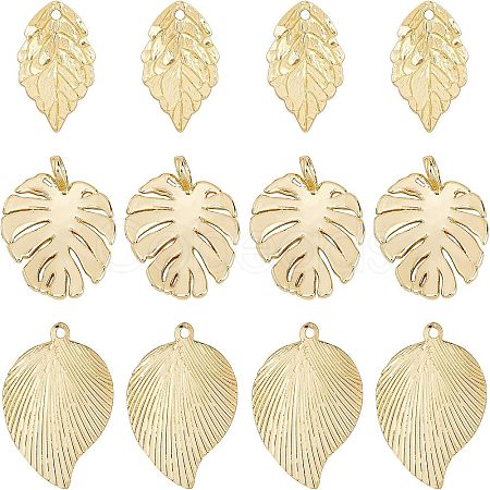 18Pcs 3 Style Brass Pendants KK-CA0001-48G-1
