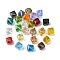 K9 Glass Imitation Austrian Crystal Beads, Faceted, Square, Mixed Color, 7x7x7mm, Hole: 0.9mm