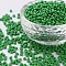 Glass Seed Beads, Opaque Colours Seed, Round, Pale Green, Size: about 3mm in diameter, hole:1mm, about 2222pcs/100g