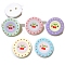 Plastic Cabochons, Cherry Buttons, Mixed Color, 25mm