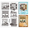 Custom Summer Theme PVC Plastic Clear Stamps, for DIY Scrapbooking, Photo Album Decorative, Cards Making, Window, 160x110mm