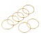 Ion Plating(IP) 304 Stainless Steel Linking Ring, Ring, Golden, 25x0.8mm