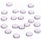 Clear Glass Cabochons, Transparent, Half Round Circle Flat Back for Jewelry and Cabochon Settings, Clear, 7.5~8mm, 3.5mm(Range: 3~4mm) thick