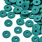 Handmade Polymer Clay Beads, Disc/Flat Round, Heishi Beads, Light Sea Green, 6x1mm, Hole: 2mm, about 23500pcs/1000g