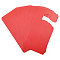 Frosted PVC Blank Doorknob Labels, for Home, Office, Hotel, Restaurant, Rectangle, Red, 178x89x0.38mm, Hole: 31.75mm