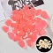 Resin Luminous Glow in the Dark Pebbles Stone, Vase Fillers, Nuggest, Coral, 20~30mm