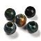 Natural Indian Agate European Beads, Large Hole Beads, Round, 12x11mm, Hole: 5.5~6mm