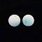 Flocky Plastic Beads, Round, Turquoise, 12mm, Hole: 1.8mm