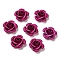 Aluminum Beads, Oxidation, Rose, Fuchsia, 15x15x9mm, Hole: 1.4mm