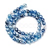 Natural Banded Agate Beads Strands G-B191-A02-6mm-3