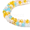 Glass Beads Strands EGLA-A034-M6mm-52-3