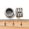 316 Surgical Stainless Steel Large Hole Beads STAS-Q326-09AS-10-2