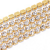 Brass Rhinestone Strass Chains CHC-T003-SS14-01C-1