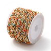 Brass Enamel Curb Chains CHC-C003-13G-13-4