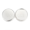304 Stainless Steel Plain Edge Bezel Cups STAS-E460-10S-20MM-1