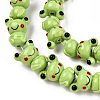 Handmade Bumpy Lampwork Beads Strands LAMP-T007-16B-01-2