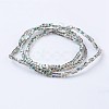 Electroplate Glass Beads Strands X-EGLA-F121-HP-A02-2