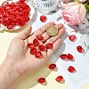 50Pcs Transparent Spray Paint Glass Beads GLAA-YW0004-50A-5