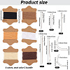 6 Bundles 6 Colors Waxed Cotton Cords OCOR-CY0001-96-2