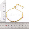 Brass Micro Pave Cubic Zirconia Slider Bracelets FS-WG49F5F-01-2