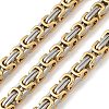 201 Stainless Steel Byzantine Chains SA-CBA46AF-02D-PG-1