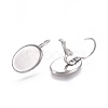 Tarnish Resistant 304 Stainless Steel Leverback Earring Findings X-STAS-E474-08P-1