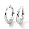 Non-Tarnish 304 Stainless Steel Chunky Hoop Earrings for Women EJEW-F280-06D-P-2