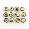 Brass Glass Jeans Buttons GLAA-S051-M-1